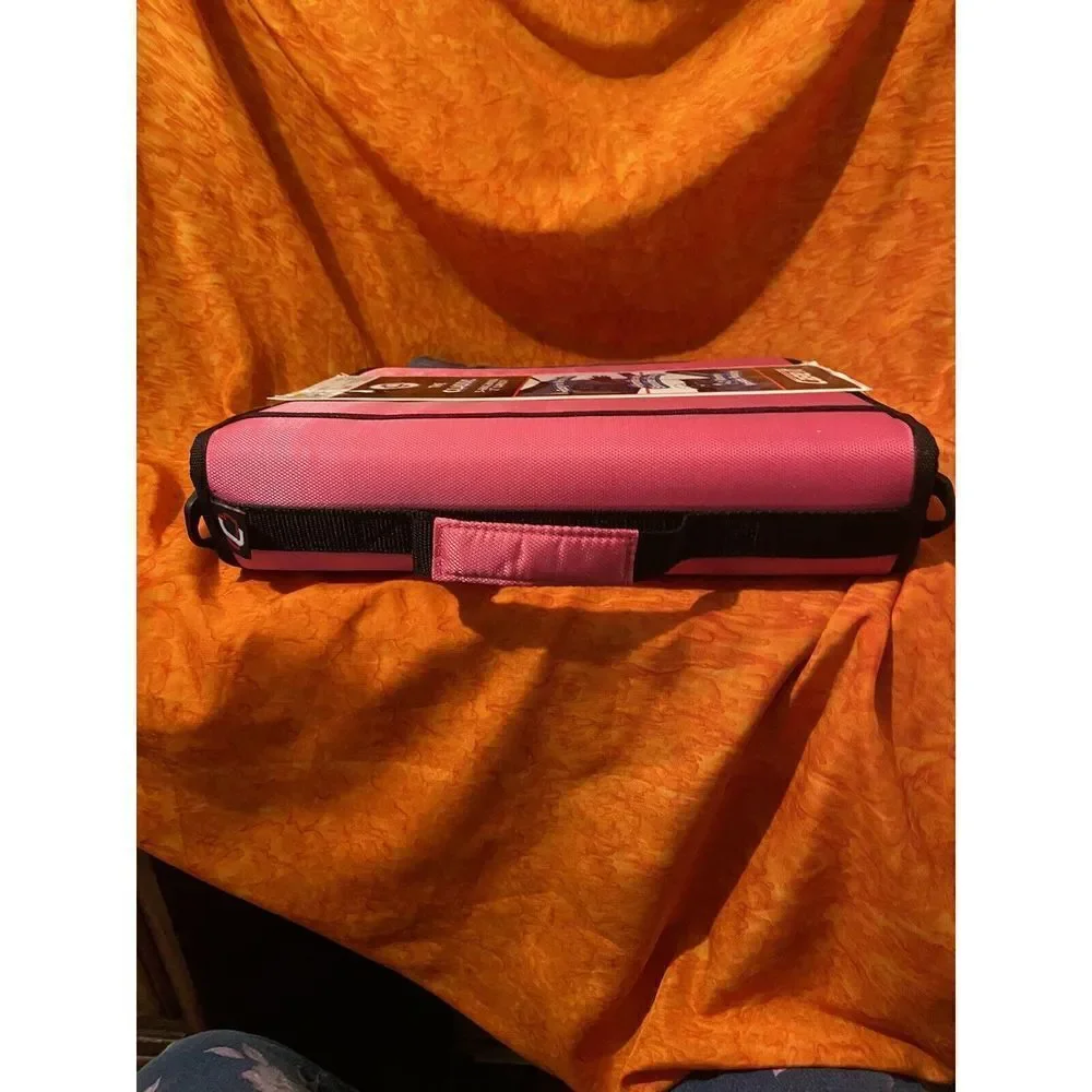 Case-It Mighty‎ Zip Tab 3-Ring 2 - Inch Zipper Binder Expanding File Pink/Black